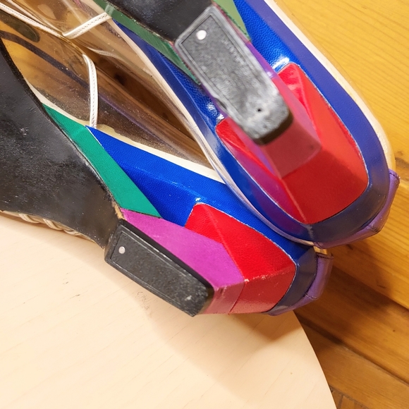 STUART WEITZMAN Clear Wedge Shoes - Picture 4 of 12